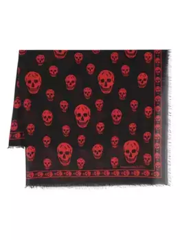 Шарф Classic Skull Alexander McQueen, черный