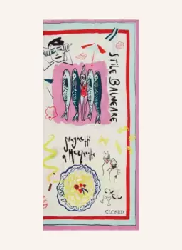 Шарф Closed, белый