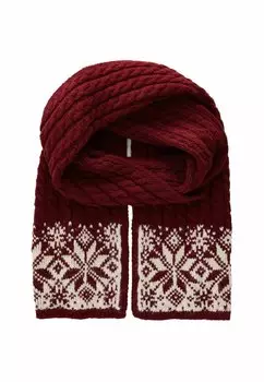 Шарф CO-ORD CHRISTMAS FAIRISLE PATTERN SOFT TOUCH REGULAR FIT Next, красный