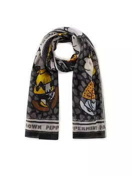 Шарф CODELLO Peanuts, черный