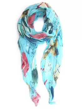 Шарф collezione alessandro, бирюзовый