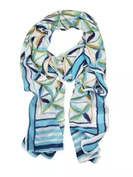 Шарф collezione alessandro, бирюзовый