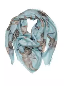 Шарф collezione alessandro, бирюзовый