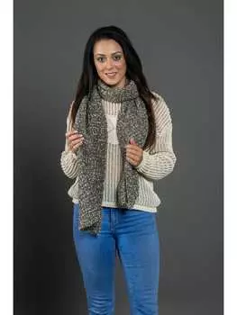 Шарф collezione alessandro, серо-коричневый