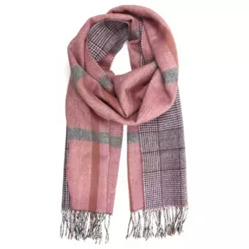 Шарф COLLEZIONE ALESSANDRO шерстяной "Рим", формата XL, производство Италия, розовый