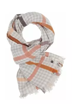 Шарф COLOURFUL CHECK FRAAS, серый