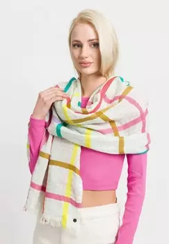Шарф COLOURFUL CHECK FRAAS, зеленый