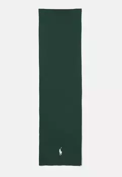 Шарф COMBED COTTON SCARF Polo Ralph Lauren, темно-зеленый