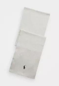 Шарф COMBED COTTON SCARF Polo Ralph Lauren, светло-серый