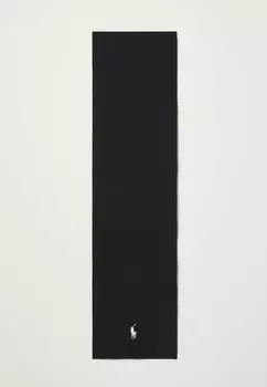 Шарф COMBED COTTON SCARF Polo Ralph Lauren, черный