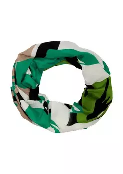 Шарф COMMA Tube Scarf, цвет emerald/grass green/black