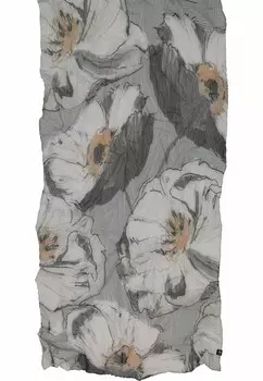 Шарф CRINKLE FLORAL PRINT FRAAS, серый