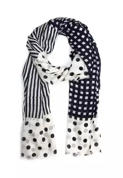 Шарф Daline, состоящий из трех дизайнов Collezione alessandro, морской