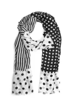 Шарф Daline, состоящий из трех дизайнов Collezione alessandro, черный