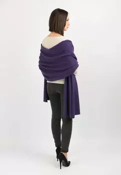 Шарф Dalle Piane Cashmere, фиолетовый