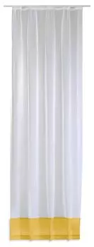 Шарф декоративный из вуали прозрачный Christal 140х245см с рюшами и лентой киви зеленый Haus und Deko