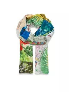 Шарф Desigual, белый