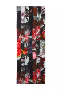 Шарф Desigual с принтом, красный/черный