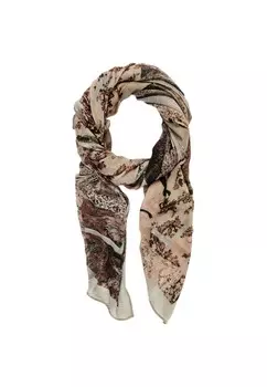 Шарф Desigual с рисунком, бежевый