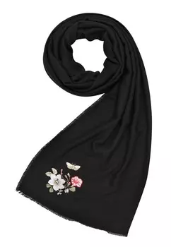 Шарф DITSY EMBROIDERED FABLE ENGLAND, черный