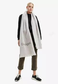 Шарф ДЛИННЫЙ ЛОГОТИП Desigual, серый