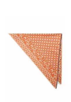 Шарф DREIECKSTUCH AUS -GEWEBE MIT SAMTBANDVEREDELUNG Codello, оранжевый