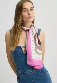Шарф ECS STRIPED TAPE LIU JO, розовый