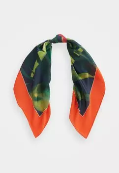 Шарф ELLIE FLORAL SCARF SQUARE Lauren Ralph Lauren, цвет navy