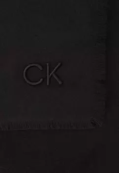 Шарф EMBROIDERY MIX SCARF Calvin Klein, черный