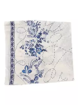 Шарф Emiliana с цветочным принтом FALIERO SARTI, белый