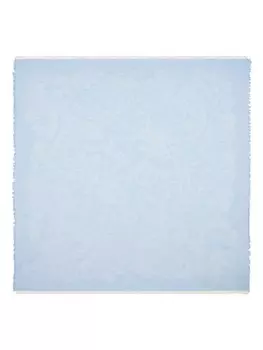 Шарф ETRO с цветочным жаккардом, синий