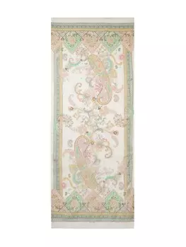 Шарф ETRO с мотивом листьев, нейтральный