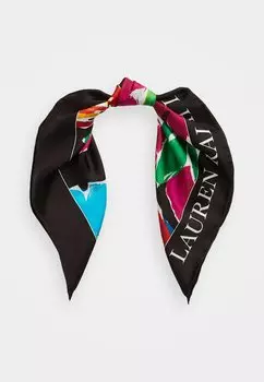 Шарф Evelin Florl Scarf Square Lauren Ralph Lauren, черный