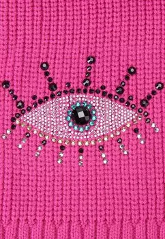Шарф EVIL EYE Kurt Geiger London, розовый