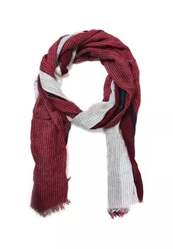 Шарф Fenja из чистого натурального материала Collezione alessandro, бордовый