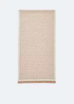Шарф FERRAGAMO Gancini scarf , бежевый