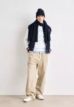 Шарф FLAG BEANIE & SCARF UNISEX SET Tommy Hilfiger, темно-синий