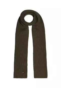 Шарф FLAG PIMA Tommy Hilfiger, темно-зеленый