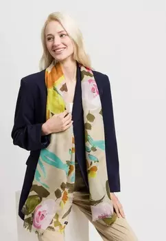 Шарф FLORAL DESIGN FRAAS, зеленый