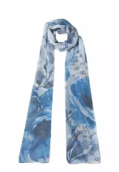 Шарф FLORAL STOLE LIU JO, синий