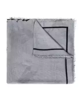 Шарф флорео Allsaints, серый