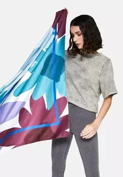 Шарф FLOWERS NALI, коричневый