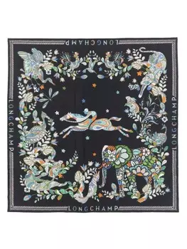 Шарф Fort Longchamp, синий