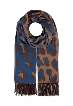 Шарф Fraas, королевский синий/коричневый