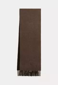 Шарф FRINGE TRIM WOOL SCARF Ralph Lauren, коричневый