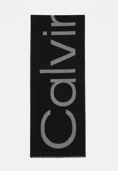 Шарф FRINGES BLEND SCARF Calvin Klein, черный