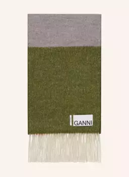 Шарф Ganni, красный