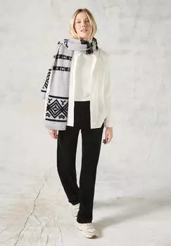 Шарф GEMUSTERTER Cecil, серебряный