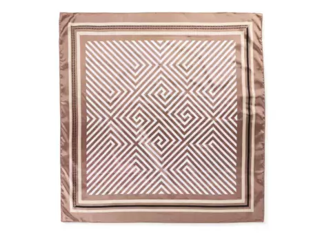 Шарф Geometric Scarf Kelly & Katie, коричневый/белый