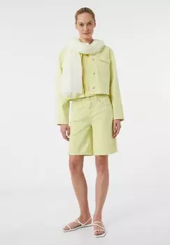 Шарф GESTREIFTER MIT FRANSEN comma casual identity, желтый